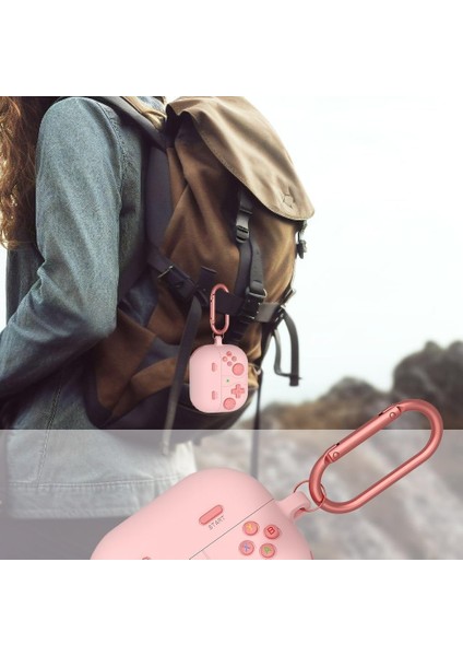 Samsung Galaxy Buds 3 Pro Uyumlu Silikon Kılıf Anahtarlıklı Kılıf [gampad Tasarımı] fırsatları
