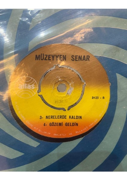Müzeyyen Senar – Hayal Deryasina 1973 Baskı 45'lik (Plak) fiyatları