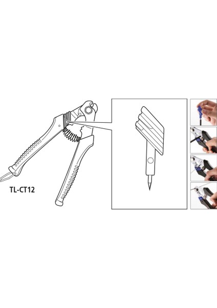 Shimano TL-CT12 Vites/fren Kablosu ve Tel Için Kablo Kesici