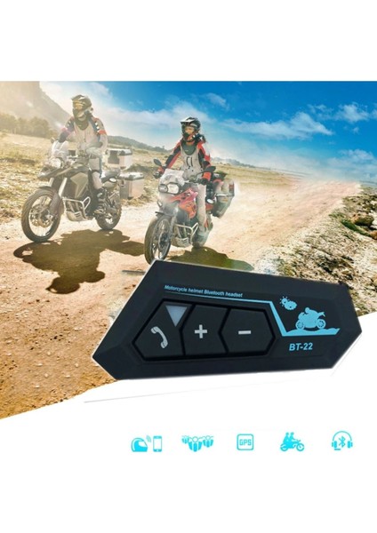 Motorsiklet Kask Için Kulaklık Bluetooth Mikrofonlu Intercom Su Geçirmez Motor Kurye Kulaklığı modelleri