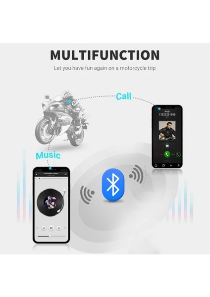 Motorsiklet Kask Için Kulaklık Bluetooth Mikrofonlu Intercom Su Geçirmez Motor Kurye Kulaklığı indirimleri