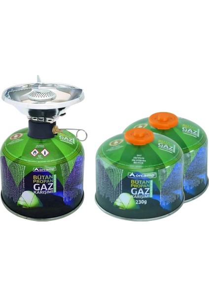 Siboplu Kartuş OCAK+230 gr Tüp K-193-230+2 Adet 230 gr Tüp Orc-22-A2