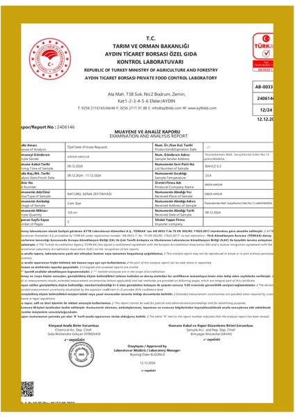 Yeni hasat, Soğuk Sıkım, 0,3 Asit, 370 Polifenol, Pestisit İçermeyen, Naturel Sızma Zeytinyağı