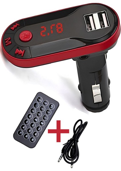 Yeni Nesil Universal Kumandalı Bluetooth Araç Kiti Oto Çakmaklık Şarj Aleti Fm Transmitter Cihazı modelleri