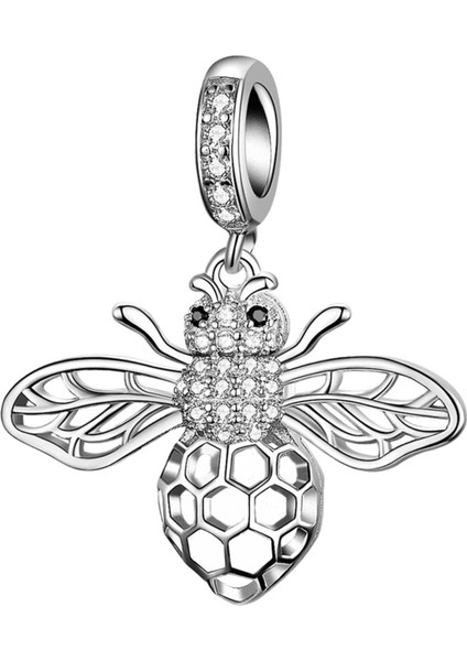 Arı Sallantılı Gümüş Charm - NUR-CM00232