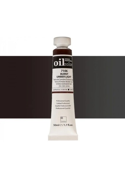 Yağlı Boya Profesyonel Burnt Umper Light (7106) 50ML Tüp (Seri A)