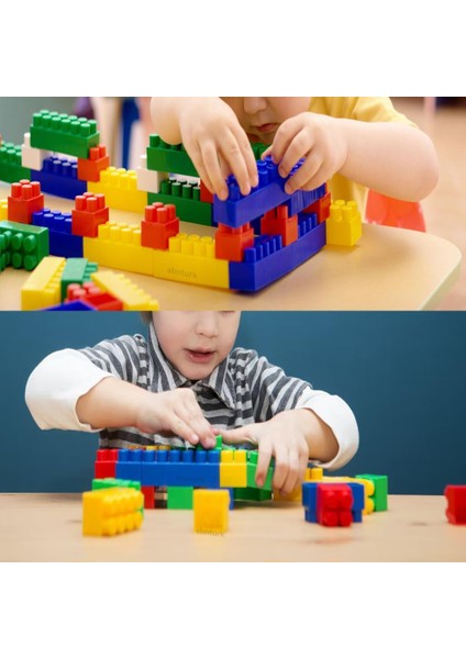 Eğitici Yaratıcı 200 Parça LEGO Seti Ufku Açar,zeka Geliştirip Beceri Kazandır Bina,araba,tren Setli