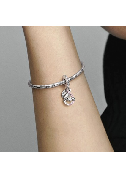 Anne ve Sonsuzluk İşareti Çift Sallantılı Gümüş Charm - NUR-CM00215 modelleri