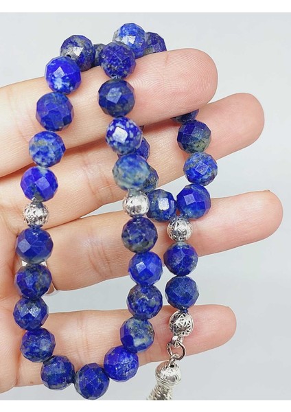 Lapis Taşı Üst Segment Faset Kesim 33LÜK Tesbih 8mm (54330) fiyatları