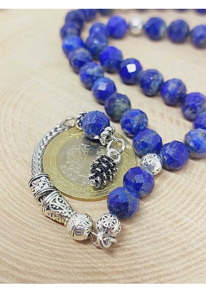 Lapis Taşı Üst Segment Faset Kesim 33LÜK Tesbih 8mm (54330) modelleri