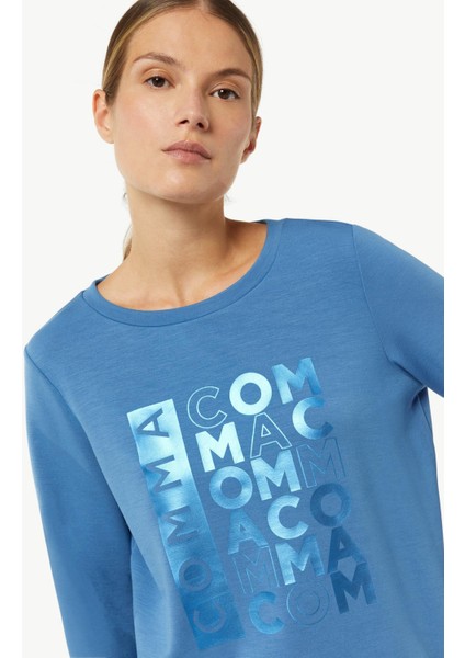 Modal Kumaş Bagcıklı Baskılı Sweat