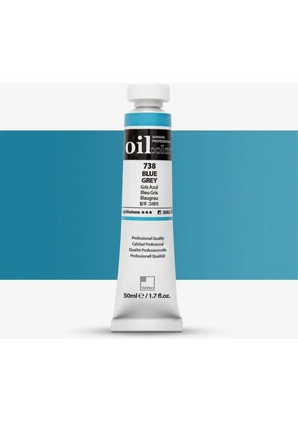 Yağlı Boya Profesyonel Blue Grey (738) 50ML Tüp (Seri A)