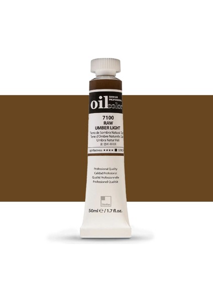 Yağlı Boya Profesyonel Raw Umber Light (7100) 50ML Tüp (Seri A)