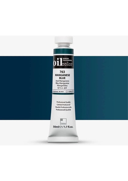 Yağlı Boya Profesyonel Manganese Blue (763) 50ML Tüp (Seri A)