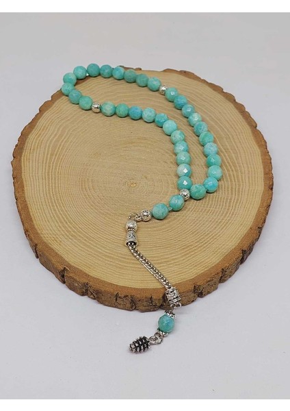 Amazonit Taşı Üst Segment Faset Kesim 33LÜK Tesbih 8mm (42525) fırsatları