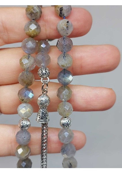 Labradorit Taşı Üst Segment Faset Kesim 33LÜK Tesbih 7.5mm (53080) fiyatları