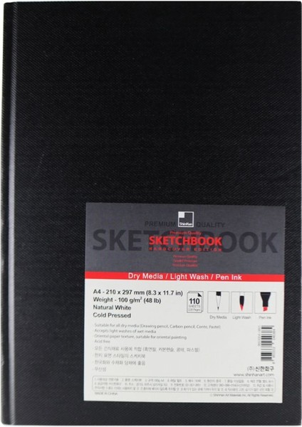 Shinhan A4 100 Gr, 110 Sayfa (Dry Media/light Wash/pen Ink)