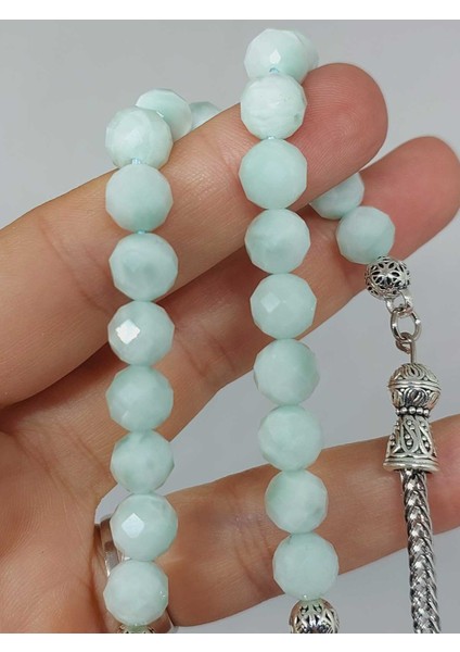 Larimar Taşı Üst Segment Faset Kesim 33LÜK Tesbih 8mm (42535) fiyatları