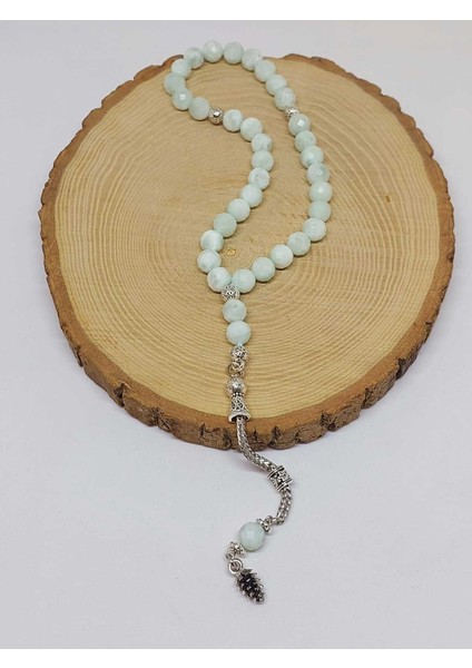 Larimar Taşı Üst Segment Faset Kesim 33LÜK Tesbih 8mm (42535) fırsatları