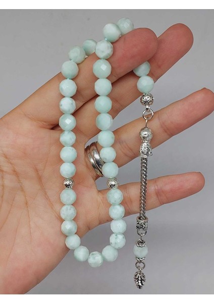Larimar Taşı Üst Segment Faset Kesim 33LÜK Tesbih 8mm (42535) indirimleri