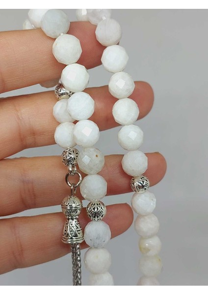 Ay Taşı Üst Segment Faset Kesim 33LÜK Tesbih 8mm (42565) fiyatları