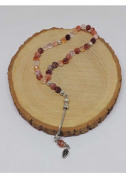 Hematoid Kuvars Taşı Üst Segment Faset Kesim 33LÜK Tesbih 7mm (53082) fırsatları