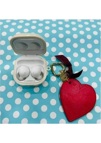 Samsung Galaxy Buds Live - Buds Fe Uyumlu Figürlü Kalp Kılıf