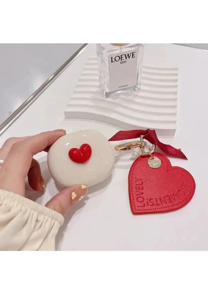 Samsung Galaxy Buds Live - Buds Fe Uyumlu Figürlü Kalp Kılıf