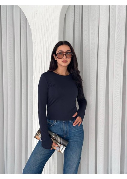 Kadın Parmak Geçmeli Uzun Kol Body modelleri