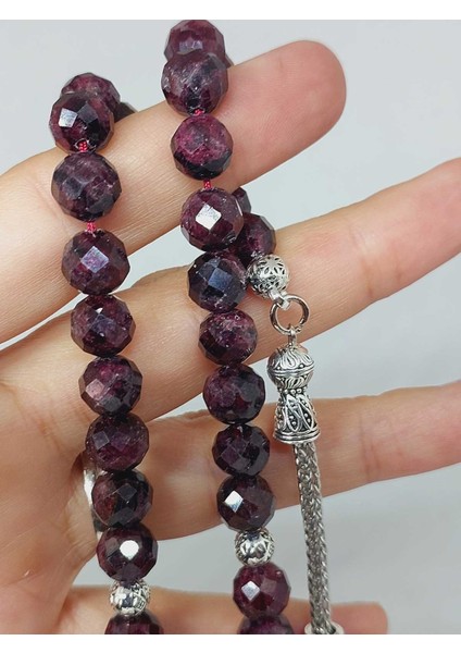 Lal (Granat) (Garnet) Taşı Üst Segment Faset Kesim 33LÜK Tesbih 8mm (42515) fiyatları