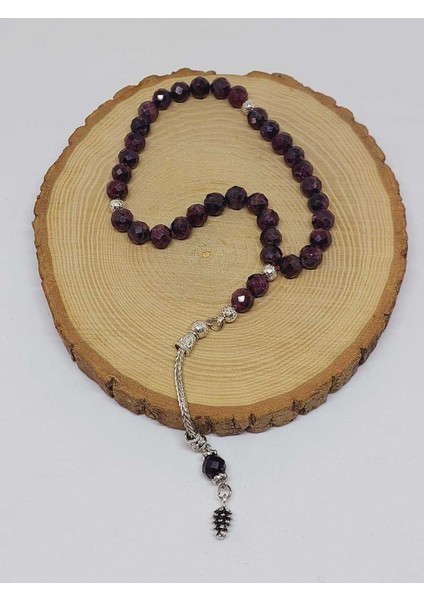 Lal (Granat) (Garnet) Taşı Üst Segment Faset Kesim 33LÜK Tesbih 8mm (42515) fırsatları