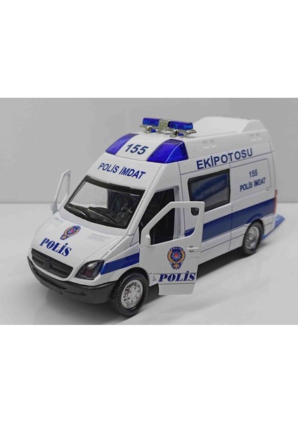 Vardem Mercedes Benz Polis Ekip Otosu / Çekbırak Sirenli Metal Minibüs