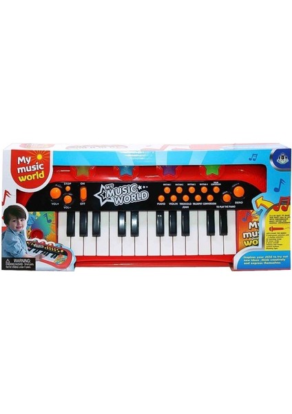 Elektronik Çocuk Piano 40 cm - Mavi Su Dünyası