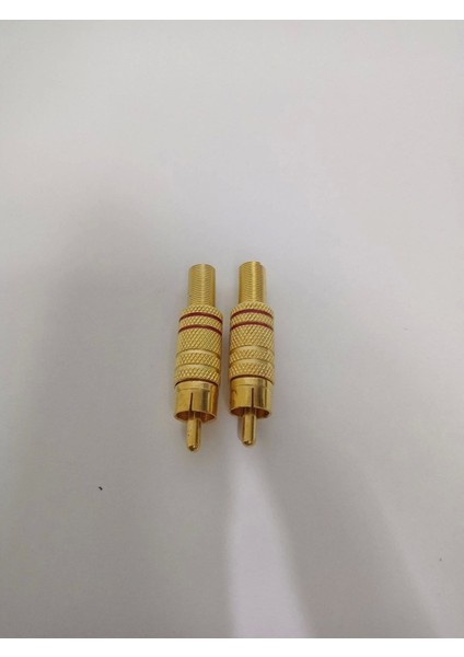 Rca Konnektör - Erkek Rca Jak - Rca Fiş Erkek - Kırmızı 2 Adet fiyatları