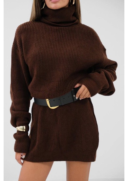 Kali Acı Kahve Oversize Tunik Triko fırsatları