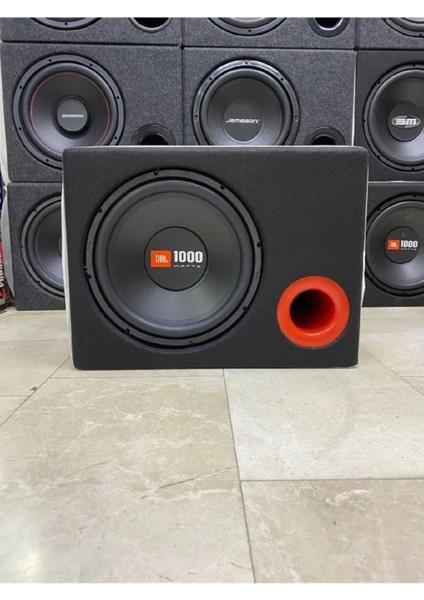 1214-CS 30CM Subwoofer Kabinli 1000WATT 250RMS Tek Bobin Kabinli Subwoofer