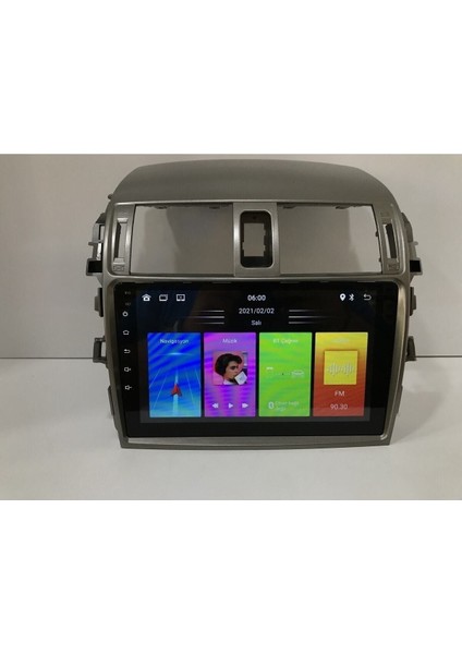 Toyota Corolla 2007-2012 Android 14 2-32 Multimedya Carplay-Ips