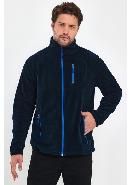 Erkek Kadın Outdoor Cepli Tam Fermuarlı Polar