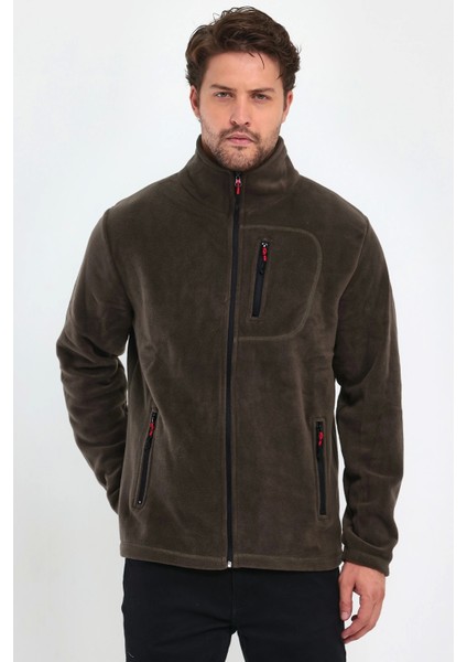 Erkek Kadın Outdoor Cepli Tam Fermuarlı Polar