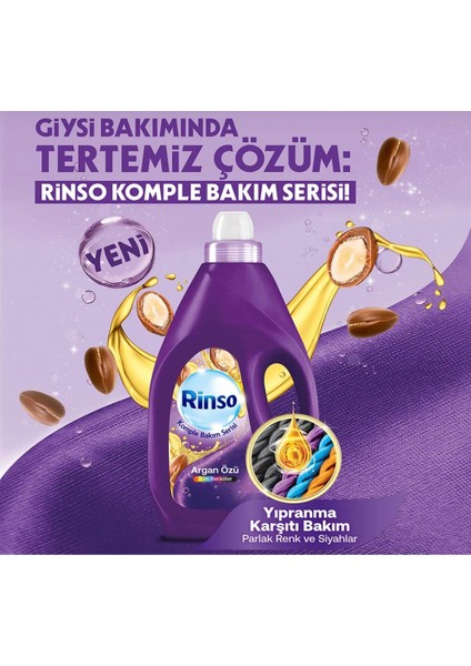 Sıvı Çamaşır Deterjanı Komple Bakım Serisi Argan Özü 3l x 3