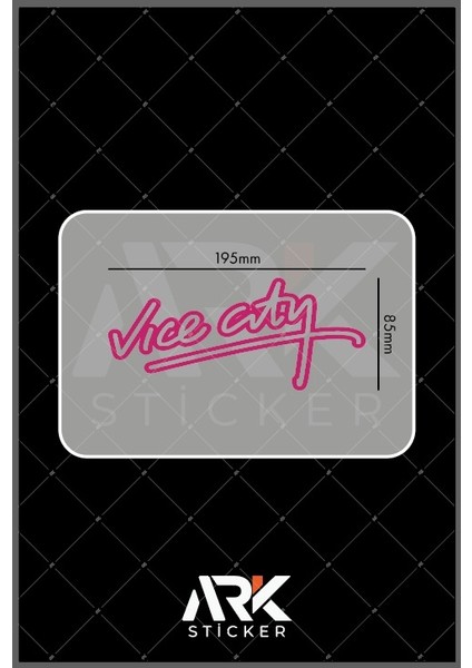 Vice City Oto Sticker