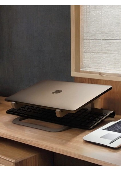 Modern Laptop Standı Klavye Hazneli