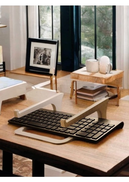 Modern Laptop Standı Klavye Hazneli