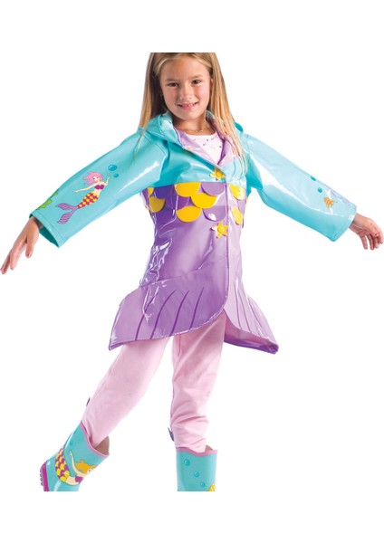 Deniz Kızı Çocuk Yağmurluk modelleri