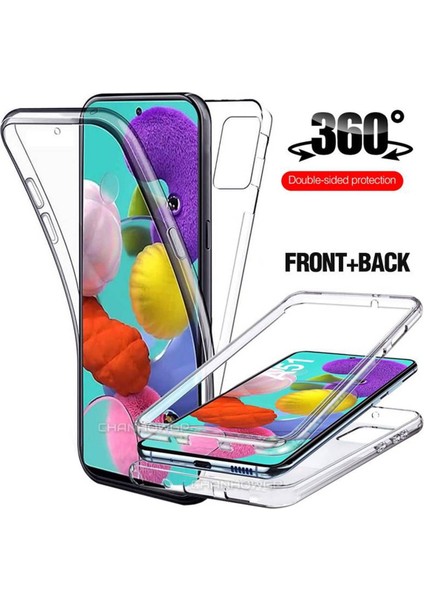 Samsung Galaxy A32 360 Derece Full Koruma Şeffaf Silikon Kılıf