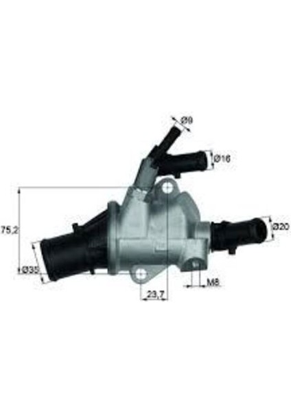 Mahle-Knecht-Behr TI14888 Termostat Komple Fiat Croma 194 88C 55194768