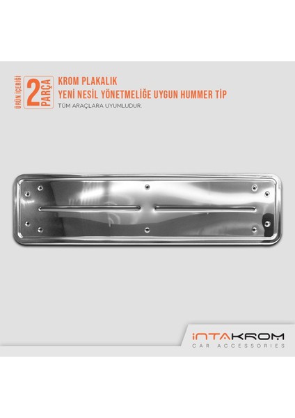 Skoda Fabia Krom Plakalık - Hummer Tip 2 Adet indirimleri