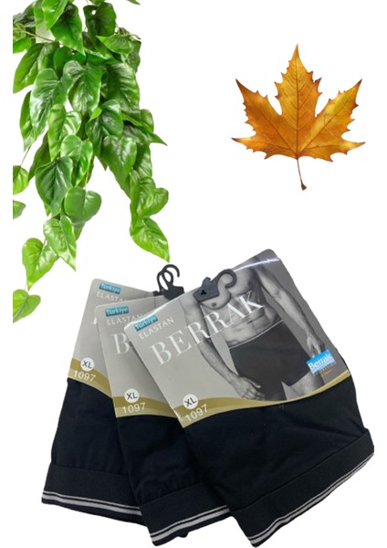 Erkek Likralı Boxer 3'lü Paket