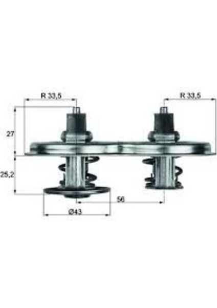 Mahle-Knecht-Behr TX3383D Termostat (83C) Daf Scania 1353567