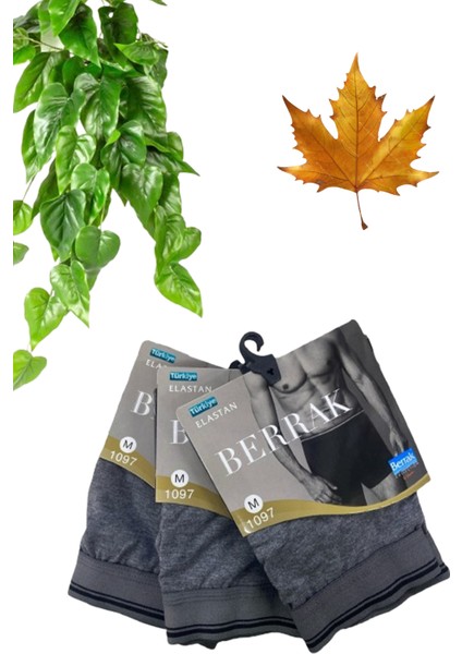 Erkek Likralı Boxer 3'lü Paket